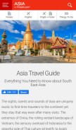 How asia-holiday.com looks like on a mobile device such as an iPhone.