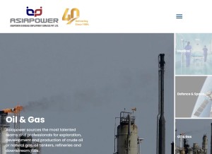 How asiapower.org looks like on a tablet such as an iPad.