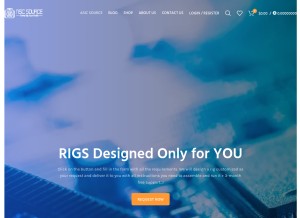 How asicsource.com looks like on a tablet such as an iPad.