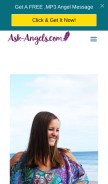 How ask-angels.com looks like on a mobile device such as an iPhone.
