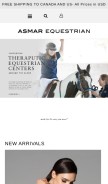 How asmarequestrian.com looks like on a mobile device such as an iPhone.