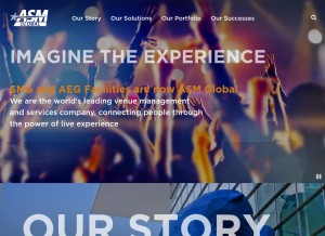 How asmglobal.com looks like on a tablet such as an iPad.