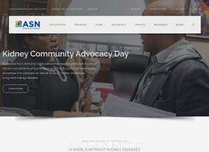 How asn-online.org looks like on a tablet such as an iPad.