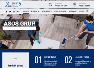 How asostemizlik.com looks like on a tablet such as an iPad.