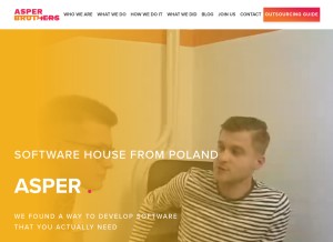 How asperbrothers.com looks like on a tablet such as an iPad.