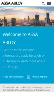 How assaabloy.com looks like on a mobile device such as an iPhone.