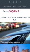 How assetworks.com looks like on a mobile device such as an iPhone.