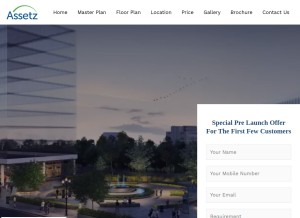 How assetzsoraandsaki.co looks like on a tablet such as an iPad.