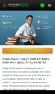How assignmentexpert.com looks like on a mobile device such as an iPhone.