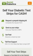How assistdiabetics.com looks like on a mobile device such as an iPhone.