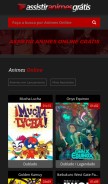 How assistiranimesgratis.com looks like on a mobile device such as an iPhone.