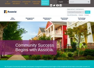 How associaonline.com looks like on a tablet such as an iPad.