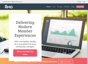 How associationsonline.com looks like on a tablet such as an iPad.