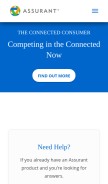 How assurantsolutions.com looks like on a mobile device such as an iPhone.