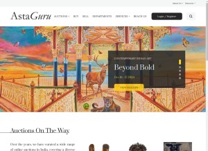How astaguru.com looks like on a tablet such as an iPad.
