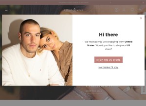 How astridandmiyu.com looks like on a tablet such as an iPad.