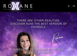 How astrology-psychic-reading.com looks like on a tablet such as an iPad.