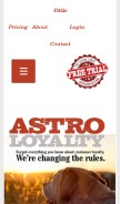 How astroloyalty.com looks like on a mobile device such as an iPhone.