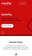 How astropayturkey.com looks like on a mobile device such as an iPhone.