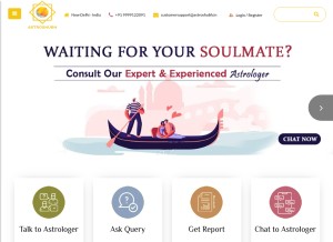 How astroshubh.in looks like on a tablet such as an iPad.