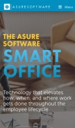 How asuresoftware.com looks like on a mobile device such as an iPhone.
