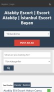 How atakoyeskortlar.com looks like on a mobile device such as an iPhone.