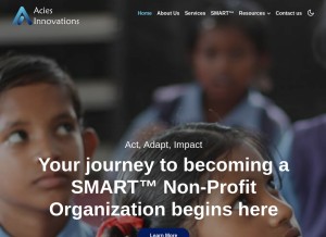 How atfi.aciesinnovations.com looks like on a tablet such as an iPad.