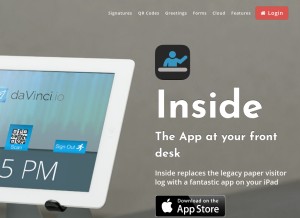 How atfrontdesk.com looks like on a tablet such as an iPad.