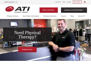 How atipt.com looks like on a tablet such as an iPad.