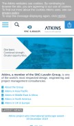 How atkinsglobal.com looks like on a mobile device such as an iPhone.