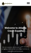 How atlantacreditexperts.com looks like on a mobile device such as an iPhone.