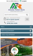How atlantapalletrack.com looks like on a mobile device such as an iPhone.