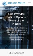 How atlanticmetro.net looks like on a mobile device such as an iPhone.