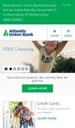 How atlanticunionbank.com looks like on a mobile device such as an iPhone.