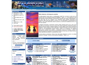 How atlantis.sk looks like on a tablet such as an iPad.