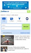 How atlas.cz looks like on a mobile device such as an iPhone.
