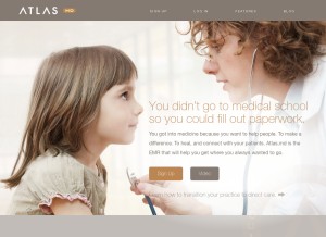How atlas.md looks like on a tablet such as an iPad.