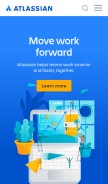 How atlassian.com looks like on a mobile device such as an iPhone.