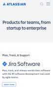 How atlassian.net looks like on a mobile device such as an iPhone.