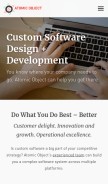 How atomicobject.com looks like on a mobile device such as an iPhone.