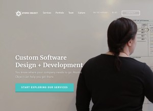 How atomicobject.com looks like on a tablet such as an iPad.