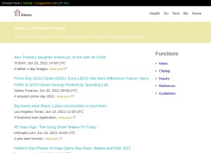 How atonu.org looks like on a tablet such as an iPad.