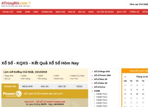 How atrungroi.com looks like on a tablet such as an iPad.