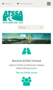 How atssa.com looks like on a mobile device such as an iPhone.