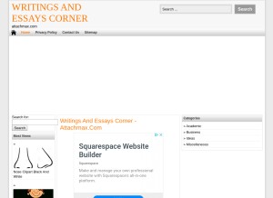 How attachmax.com looks like on a tablet such as an iPad.