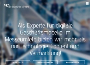 How attention-ngn.com looks like on a tablet such as an iPad.