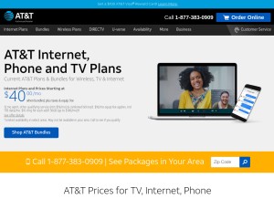 How attsavings.com looks like on a tablet such as an iPad.