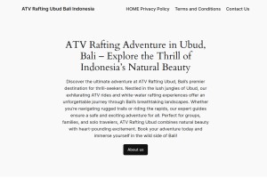 How atvraftingubud.com looks like on a tablet such as an iPad.