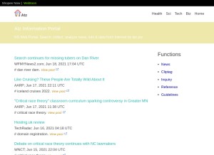 How atz.pw looks like on a tablet such as an iPad.