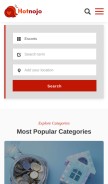 How au.hotnojo.com looks like on a mobile device such as an iPhone.